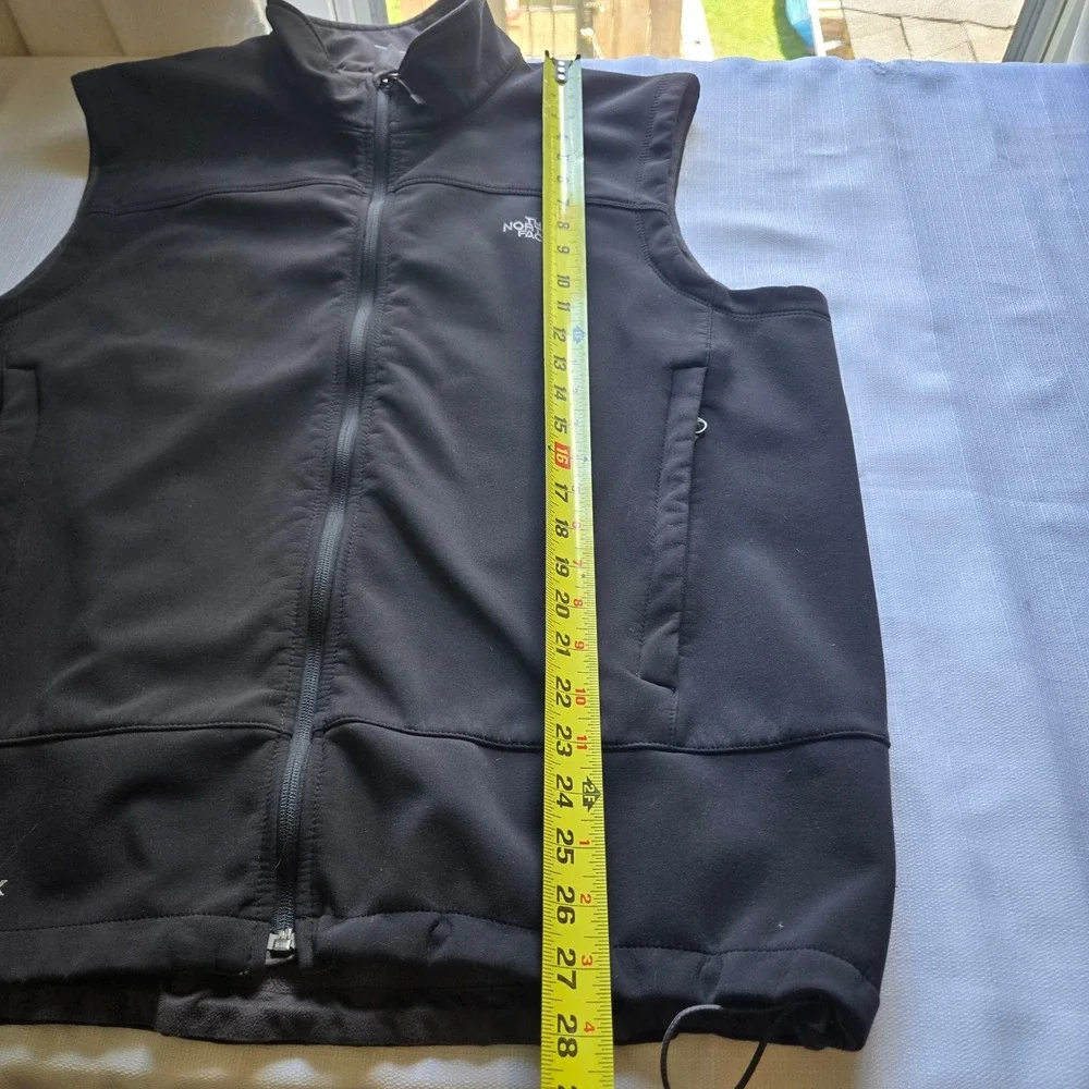 The North Face Apex Bionic Softshell Vest Mens XL Black Windproof Full Zip Mock